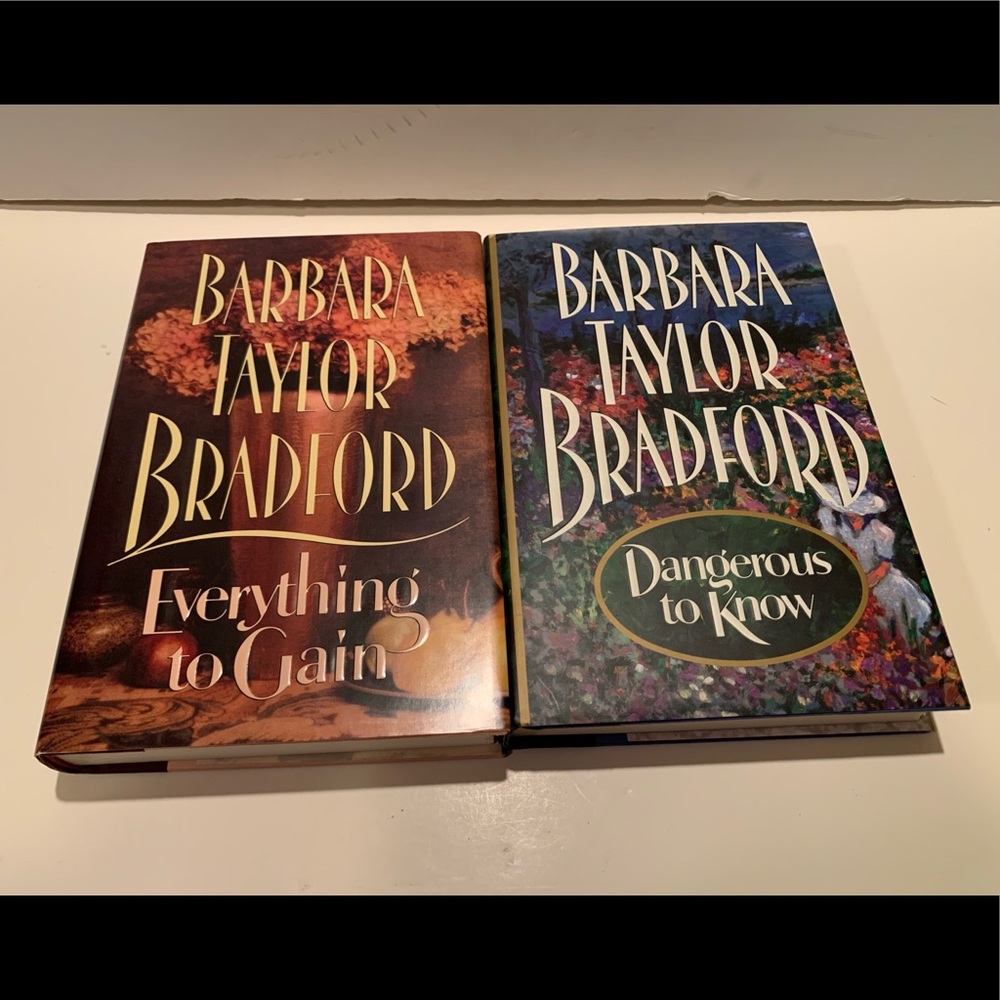 LOT OF 2 BARBARA TAYLOR BRADFORD BOOK BUNDLE.